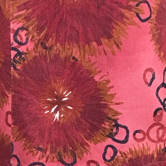 French Laundry Size Large Floral Printed Denim Jacket Pockets Fitted - Picture 12 of 15